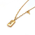 Women's Necklace 925 Sterling Silver Gold Plated Pendant